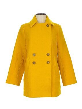 Joie Yellow Wool-blend Coat. Size XS.